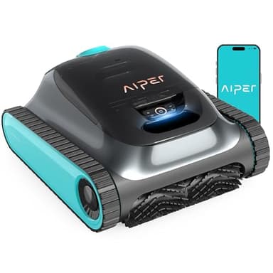 (2026 Upgrade) AIPER Scuba S1 Poolroboter Akku, 240Min Akku, Ultrafeinfiltration, Pool Bodensauger mit Wand- & Wasserlinienreinigung, App-Steuerung & OTA-Updates, Poolsauger für Pools, Blau