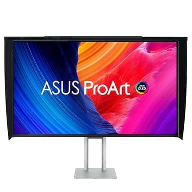 ASUS ProArt Display OLED PA32UCDMR-K 32 Zoll professioneller Monitor (4K UHD, QD-OLED-Panel, ultraschlank, 240 Hz, 0,1 ms, automatische Kalibrierung, HDR-10, HLG, Dolby Vision, Thunderbolt 4 PD 96 W,