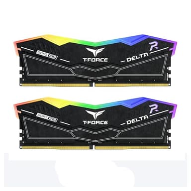 TEAM GROUP T-Force DELTA RGB DDR5 RAM, 6000MHz, 32GB (2x16GB), CL30, Desktop-Speicher mit RGB-Beleuchtung, PMIC-Kühlung, One-Click Overclocking (Weiß)