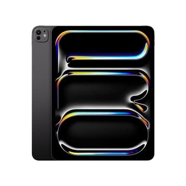Apple 13" iPad Pro (M4): Ultra Retina XDR Display, 256 GB, 12 MP Querformat Frontkamera/12 MP Rückkamera, LiDAR Scanner, WLAN 6E, Face ID, Batterie für den ganzen Tag, Standardglas – Space Schwarz