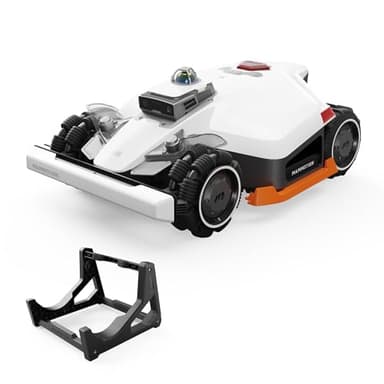 Mammotion LUBA 3 AWD 1500 Mähroboter + Mähwerk-Waschstand, 360° LiDAR+Dual-Kamera mit KI-Steuerung, AWD für bis zu 80% Steigung, 15 Multi-Zonen, Schnitthöhe 25-70 mm, 9,4Ah-AKKU