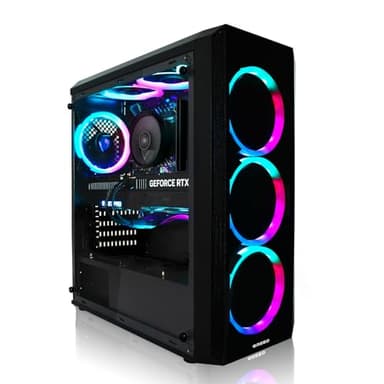 Greed® MK2 Power - High End Gaming PC - AMD Ryzen 7 5700X + Nvidia Geforce RTX 5060 Ti 16GB - Schneller RGB Computer + 4K Raytracing Rechner mit 4,6 GHZ - 32GB DDR4 RAM - 1TB SSD - WLAN + W11 Pro