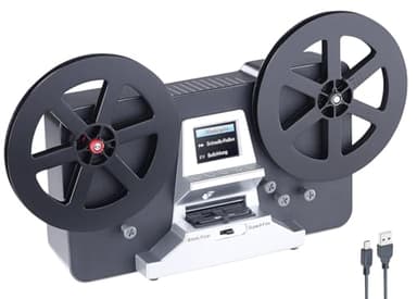 Somikon Filmscanner: HD-XL-Film-Scanner & -Digitalisierer für Super 8 & 8 mm, bis 7'-Rollen (Filmdigitalisierer, Filmscanner 8mm, Filmdigitalisierung)