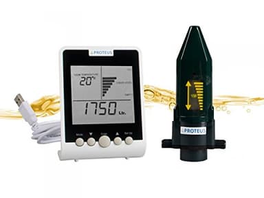 Proteus EcoMeter – Intelligenter Heizöltank-Füllstandsanzeiger mit Funk-Display | Kabellos, einfache Installation, Reichweite bis 150 m