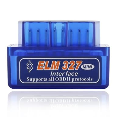 Mini ELM-327 OBD2 Bluetooth Scanner,Bluetooth OBD2 Diagnosegerät,OBD2 Bluetooth Adapter,OBD-II diagnosewerkzeug für Android/iOS/Windows,Auto-Scanner mit EIN-Chip-Technologie für Moderne Auto (1 Stück)
