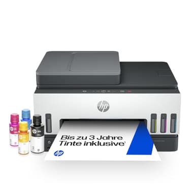 HP Smart Tank 7605 4-in-1 Multifunktionsdrucker (WLAN; Duplex; ADF) – 3 Jahre Tinte inklusive, 3 Jahre Garantie, großer Tintentank, hohe Reichweite, Drucken in hoher Qualität