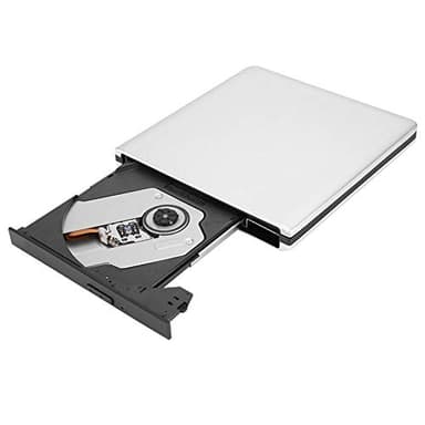 Blu Ray Externe CD DVD Laufwerk, USB 3.0 Externes optisches Laufwerk DVD CD BD Reader Rekorder Unterstützt Wiedergabe, D-Blu-ray Filmen Brennen, Kompatibel mit Desktop Notebook