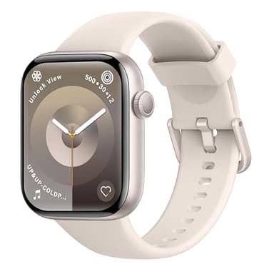 Smartwatch Damen Herren, 1,85" HD Touch Fitnessuhr mit Telefonfunktion, 140+Sportmodi Smart Watch Fitness Tracker mit Pulsmesser Schlafmonitor Schrittzähler, IP68 Wasserdicht Sportuhr iOS Starlight