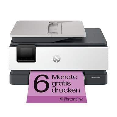 HP OfficeJet Pro 8122e Multifunktionsdrucker, 6 Monate gratis drucken Instant Ink inklusive, Drucker, Scanner, Kopierer, Fax, WLAN, LAN, Duplex, ePrint, Airprint, Basalt