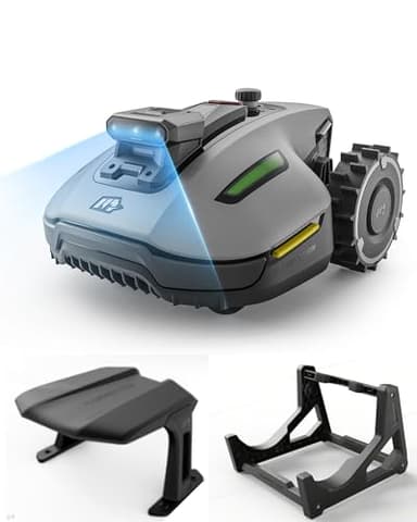 MAMMOTION YUKA mini 2 500 Mähroboter mit Autowaschanlage+Garage, Empf. 500 m², AI-gestützte DREI-Kamera-Bildverarbeitung Rasenmäher Roboter, Auto-Mehrzonen-Kartierung, DropMow, 4.5Ah-Akku