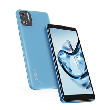 XGODY X32 Handy Ohne Vertrag, 5,5 Zoll Günstig Smartphone 2GB+16GB 128GB Erweiterbar, Octa-Core, Blau | Android 14 Go, 4G Dual SIM, 8MP+5MP Kamera, 2850 mAh Akku, Face ID, GPS
