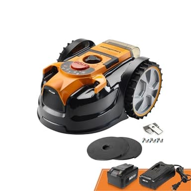 Lawnmaster OcuMow®16 Mähroboter kabellos für Rasenflächen bis zu 200 ㎡ Hindernisvermeidung Geräuscharmer Mähroboter ohne Begrenzungskabel VBRM16 Plus