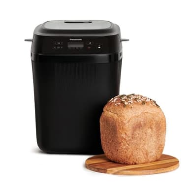 Panasonic SD-PN100KXE Mini Brotbackautomat – Kompakter Brotbackmaschine mit 18 Automatikprogrammen, Glutenfrei-Optionen, Dualen Temperatursensoren, Handwerkskunst-Knetsystem, Einfache Bedienung
