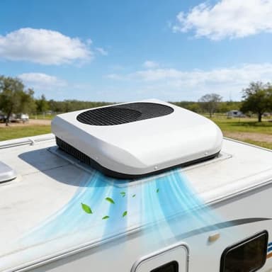 12v Klimaanlage Wohnmobil, Dachklimaanlage, Auto Klimaanlage, 12000 Btu, 5 Verstellbare Gebläsestufen, 1900 W Kühlleistung, 470 CFM, Für Wohnmobile, Camper, Autos, Sattelauflieger, Lastwagen 12V