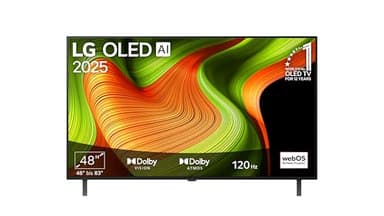 LG OLED48B59LA TV 48 Zoll (121 cm) 4K OLED AI TV (α8 Gen2 4K AI Prozessor, webOS 25, 120Hz) [Modelljahr 2025]