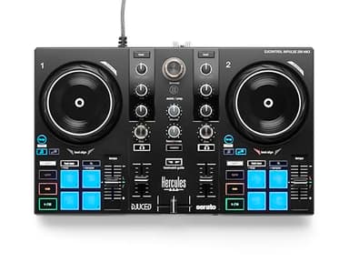 Hercules DJControl Inpulse 200 MK3 – Idealer DJ-Controller für den Einstieg ins DJing – inklusive Software und Tutorials – Streaming von Spotify und Apple Music mit Serato DJ
