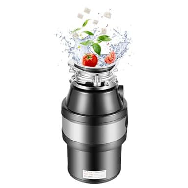 Fyssnn 560W Küchenabfallentsorger, 1.2L Abfallzerkleinerer für Spüle mit Lärmschutz, Lebensmittelabfall-Entsorger Bioabfallbehälter Küche, Elektrischer Speisehäcksler Müllpresse für Zuhause