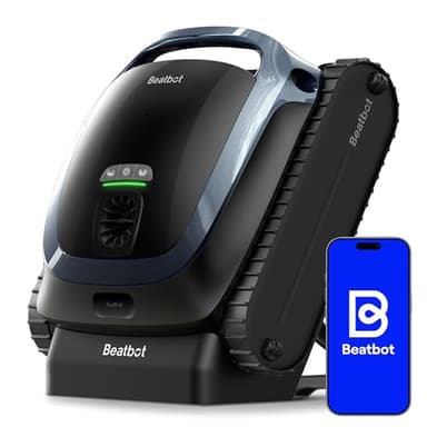 Beatbot AquaSense 2 Poolroboter, Akku Poolsauger mit Oberflächen-Parkfunktion, Poolreiniger Boden und Wand, Doppelte Reinigung der Wasserlinie, für Pools bis zu 300 m²