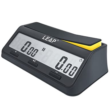 LEAP Schachuhr Digitaler Timer Erweitert für Spiel und Schach-Timer mit Bonus & Verzögerung Count Down aufwärts Alarm
