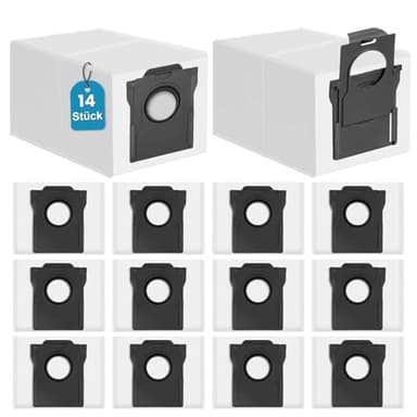 14 Stück Staubbeutel für Dreame L10s Ultra Gen 1/2/3, L10/L10s Pro/L20/L40/L50/X40/X50/Aqua10/Matrix10 Ultra, Mova Z60/S20/E30/E40/P50/P50s/V50 Ultra Staubsauger - Hochwertig beutel