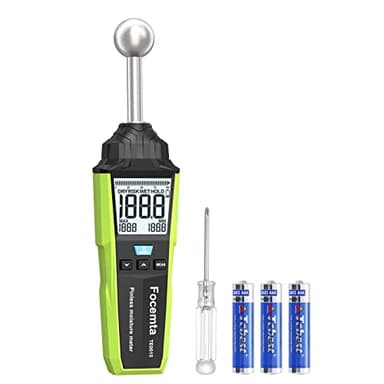 Feuchtemessgerät Focemta 20-40mm Analysetiefe,Feuchtigkeitsmessgerät zerstörungsfreies Messen mit LCD-Display Aufbewahrungstasche für Mauerwerk, wände,Holz, Gips, Putz