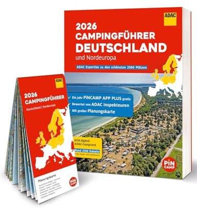 ADAC Campingführer Deutschland/Nordeuropa 2026: Mit Gutscheincode: 1 Jahr PINCAMP Camping App kostenlos (Wert: 11,99 €)
