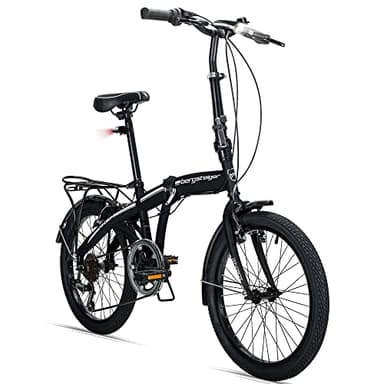 Bergsteiger Windsor 20 Zoll Faltrad, Klapprad, 6 Gang-Schaltung, LED Batterie-Licht, Quick-Fold-System, Klappfahrrad