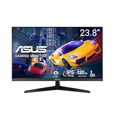 ASUS Eye Care VY249HGR - 24 Zoll Full HD Monitor - 120 Hz, 1ms MPRT, AdaptiveSync, GameFast Input - IPS Panel, Vesa 100x100, 16:9, 1920x1080, D-Sub, HDMI