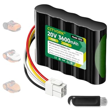 CITYORK 20V/3600Mah Mähroboter Akku für Worx Landroid S300, S390m2, S300i, S450i,S500i, S700i, für Worx WR100SI/101SI/102SI/WA3230,WA3231, für Landxcape LX790 LX790i LX792 LX795 LX835 LX991 LX992 Akku