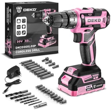 Akkuschrauber Akku Bohrschrauber AkkubohrerBohrmaschine Schrauber set：DEKOPRO 20V 30tlg Zubehör 18+1 Drehmomentstufen Schlagbohrschrauber 40Nm mit Akku und Ladegerät 20 Volt Akku-Bohrschrauber