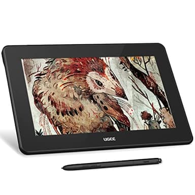 UGEE U1600 FHD-Zeichenmonitor-Tablet mit 15,4''-Bildschirm, voll laminiertes Grafiktablett-Stift-Display 90% NTSC-kompatibel mit Windows/Mac/Android/Linux/OSU