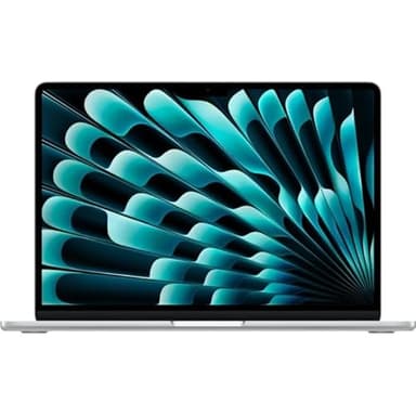 Apple 13" MacBook Air Laptop, M5 Chip mit 10‑Core CPU und 8‑Core GPU: Entwickelt für KI, 13,6" Liquid Retina Display, 16 GB, 512 GB SSD, 12MP Center Stage Kamera; Silber; QWERTY Tastatur