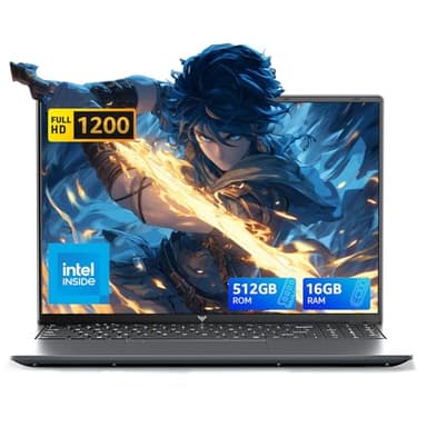 ACEMAGIC Laptop Computer 16 Zoll - Quad-Core Alder Lake N-95 Prozessor bis zu 3.4GHz (Beat N5095) Notebook Computer, 16GB Ram DDR4 512GB SSD PC Laptops mit FHD Display, 2.4G/5G WiFi, BT5.0, HDMI