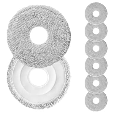 Chyodi 8 Stück Wischpads Zubehör für Xiaomi X20 Max / X20 Pro / X20+ / X10+ Saugroboter, Premium-Mikrofaser Wischtücher für Dreame L10s / L10 / L20 / X40 / L10s Pro Saugroboter Ersatzteile