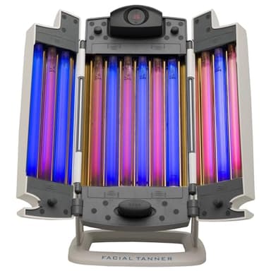 Eurosolar Facial Tanner Turbo Power Gesichtsbräuner - Bräune im gesamten Gesicht und oberen Dekolleté - Beruhigend auf der Haut - Rot