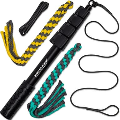 HUND IST KÖNIG Reizangel für Hunde - Profi Hundeangel für ultimativen Spielspaß & körperliche Auslastung - inkl. 2 Tauen + Ersatzseil + eBook - robust & leicht, Reizangel-Hunde große & kleine