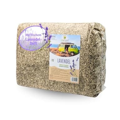 Loovolution® - Toiletteneinstreu 3 kg Lavendel | Hanfeinstreu für Trenntoiletten, Trockentoiletten, Campingtoiletten | Kompostierbar | staubfrei