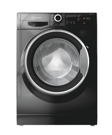 Bauknecht W9 S6300 A Waschmaschine Frontlader / 9kg / EEK A/Kurz 30 / Kurz 45 / Kraftvolle Fleckenentfernung/Anti-Allergie-Programm/Wolleprogramm/Schwarz/Langlebiger Inverter-Motor