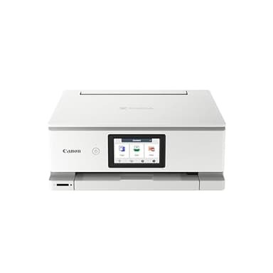 Canon PIXMA TS8751 Multifunktionsdrucker 3in1 (Tintenstrahl,Drucken, Kopieren, Scannen, A4, 10,8 cm Touch LCD, WLAN, Duplexdruck, 2 Papierzuführungen, 2 x 100 Blatt, 6 Separate Tinten) weiß