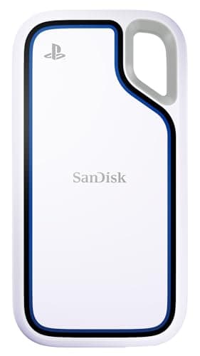 SANDISK Extreme Portable SSD 1TB (Offiziell Lizenziert für PlayStation 5 und PC's, Externe SSD, NVMe-SSD-Performance, Lesen bis zu 1000 MB/s, IP65 Wasser und Staubschutz, Fallsicherheit)