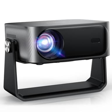 4K Smart Beamer mit Netflix-App & Kinoähnlichem Sound, iSinbox Autofokus & Trapezkorrektur, WiFi 6& Bluetooth 5.3, HDR10+, intelligenter tragbarer Projektor mit schwenkbarer Heimkino Beamer