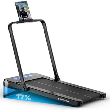 Sportstech sPad500, sPad1000, Laufband für Zuhause, Laufband mit Steigung, Walking Pad mit Steigung 15% -17%, geräuscharme Laufbänder, LED Display, Fitness, Walking Pad klappbar für Homeoffice