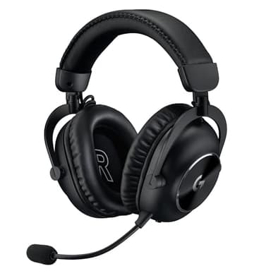 Logitech G PRO X 2 Lightspeed Wireless Gaming Headset, abnehmbares Boom-Mic, 50-mm-Graphen-Treiber, DTS:X-Kopfhörer 2.0–7.1 Surround, Bluetooth/USB/3,5 mm Aux, PC, PS5, PS4, Nintendo Switch - Schwarz