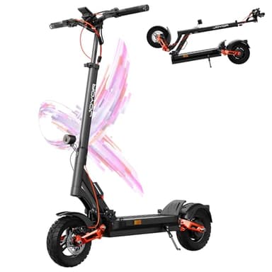 JOYOR E Scooter mit Straßenzulassung T6E Pro, Reichweite 75-100Km, Elektroroller mit Hydraulische Federstoßdämpfer Vorne und Hinten, Faltbarer E Roller Offroad, 150 KG Tragkraft