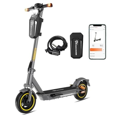 EVERCROSS EV10S MAX Elektroroller mit Straßenzulassung (ABE), Faltbarer E Scooter für Erwachsene - mit APP, 500W Motor, 80KM Reichweite, Max.20 km/h, 10" Vakuumreifen mit Gelschicht