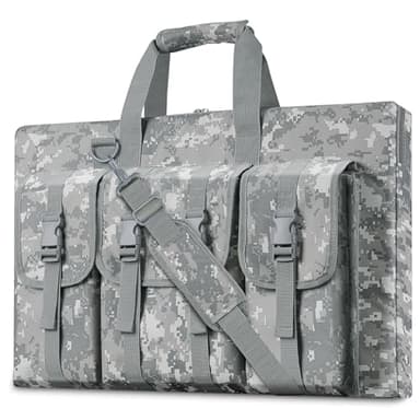 Starlink Gen 3 Hülle, Multi-Taschen-Design, Handtasche/Schulter-Tragetasche für Starlink V3/Generation 3, alle Zubehörteile – Schale, Ethernet-Kabel, Router, Netzteil für Wohnmobil, Camping, Outdoor